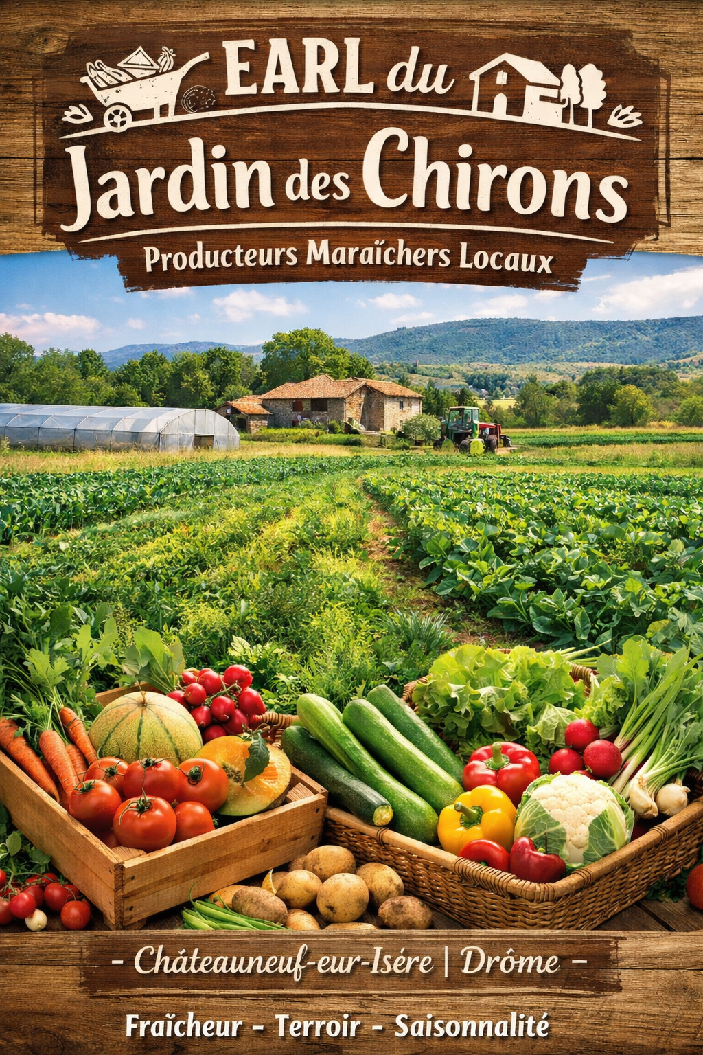 JARDIN DES CHIRONS  – Châteauneuf-sur-Isère
